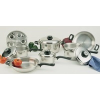 World's Finest 7-Ply Waterless Cookware Set Durable Stainless Steel  Construction, 17 Pieces, 1 - Fry's Food Stores