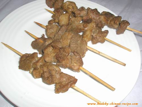 Lamb kebabs,Xinjiang style